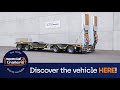 MAX Trailer - MAX600 trailer w/ angled loading platform, 4 axles, 2 wheel recesses & double ramps