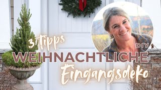 DIY - 3 Tipps für die weihnachtliche Deko von EINGANGSTÖPFEN UND PRIVATES z.B. wie ich frühstücke  😅