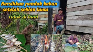 Bersihkan pondok kebun dan lanjut mancing dapat langsung dibakar part 1@Meranti fishing