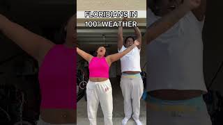 Floridians In 100 Degrees VS 70 Degrees #shorts