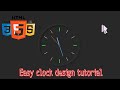 Javascript Clock | HTML CSS Neumorphism Working Analog Clock UI Design