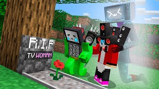 TV WOMAN is DEAD! Mikey TV MAN TITAN and JJ SPEAKER MAN - SAD STORY in Minecraft! - Maizen