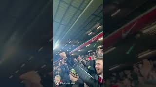 Arsenal Away Fans at Anfield - Carabao Cup 13.01.2022