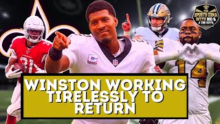 QB Jameis Winston working tirelessly to return from injury