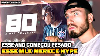 (2025 COMEÇOU BEM!) PRODUTOR REAGE 80 RIMAS ABSURDAS em 2025! ☠️🔥 (REACT)