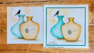 Decorative Urns by Jo Rice - A Lavinia Stamps Tutorial