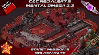 MENTAL OMEGA 3.3 Red Alert 2 - Soviet Mission 2 Golden Gate