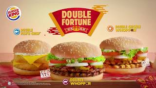 Burger King DOUBLE FORTUNE Burgers