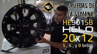 ¡Ruedas de la Semana! - 20x12 Helo HE901SB en 5 , 6 , y 8 Brilos