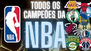 TODOS CAMPEÕES DA NBA - all champions in nba history - rankings race