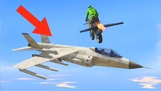 100% IMPOSSIBLE FLYING ROCKET BIKE CHALLENGES! (GTA 5 DLC)