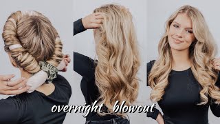 Overnight Blowout! EASY heatless curls!