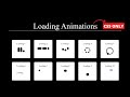 Create a loading animation using HTML & CSS | Animation in CSS Full Tutorial