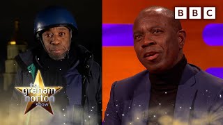 Clive Myrie had a pretty dramatic trip to Ukraine @OfficialGrahamNorton ⭐️ BBC