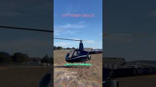 Student pilot FIRST SOLO in a HELICOPTER 🤯