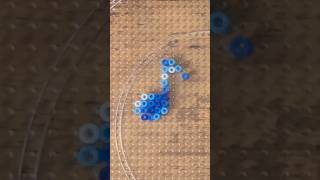 DIY Musical Fuse Bead Easy Craft Ideas Tutorial - Blue Eighth Note Symbol! 🎶