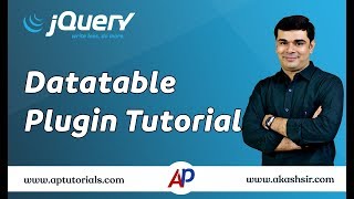 jQuery Datatable Plugin Tutorial | jQuery for Beginners