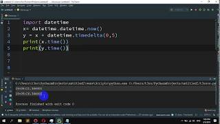 How to add 5 seconds with the current time in Python