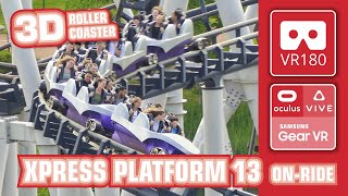 VR Roller Coaster XPRESS Platform 13 - VR180 3D | VR 360 off & on-ride POV | Walibi Holland - Oculus