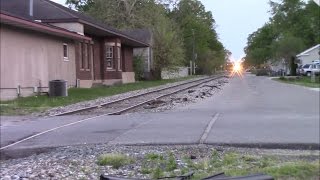 NS 9081 Shove Move Down the Branch Line in Attica, Indiana