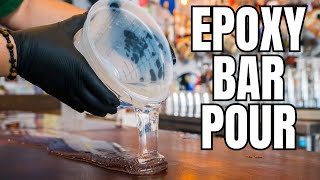 The Ultimate Bartop Upgrade: Pouring the BEST Epoxy for a Glossy Finish