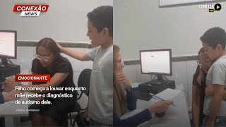 Filho começa a louvar enquanto mãe recebe o diagnóstico de autismo dele.