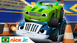 Blaze and the Monster Machines | O melhor de Crusher e Pickle - parte 3 | Nick Jr. em Português