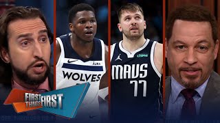 Luka-Kyrie combine for 66 points, Brou's Wolves are done, Celtics impressive? | FIRST THINGS FIRST