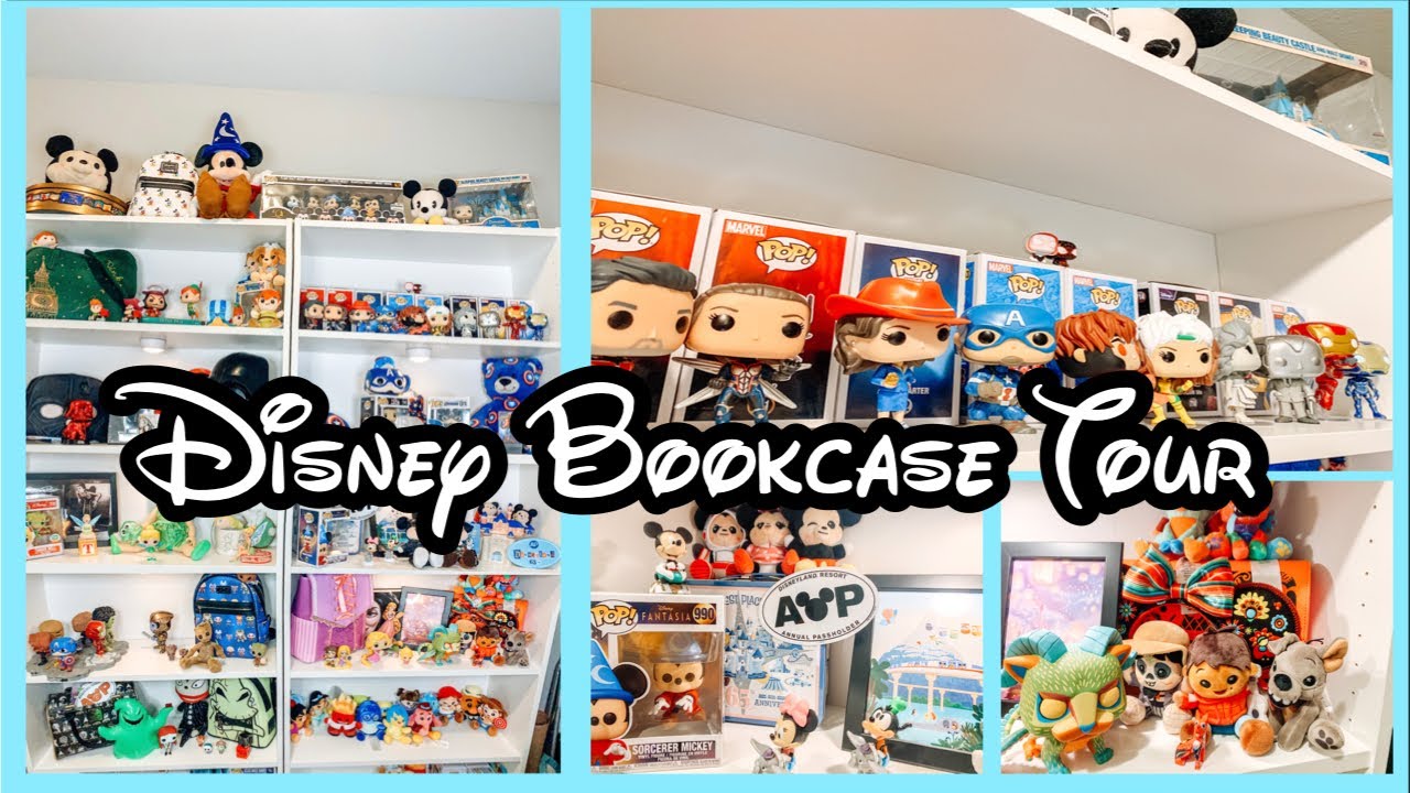 Disney Bookcase Tour Disney Collection Youtube