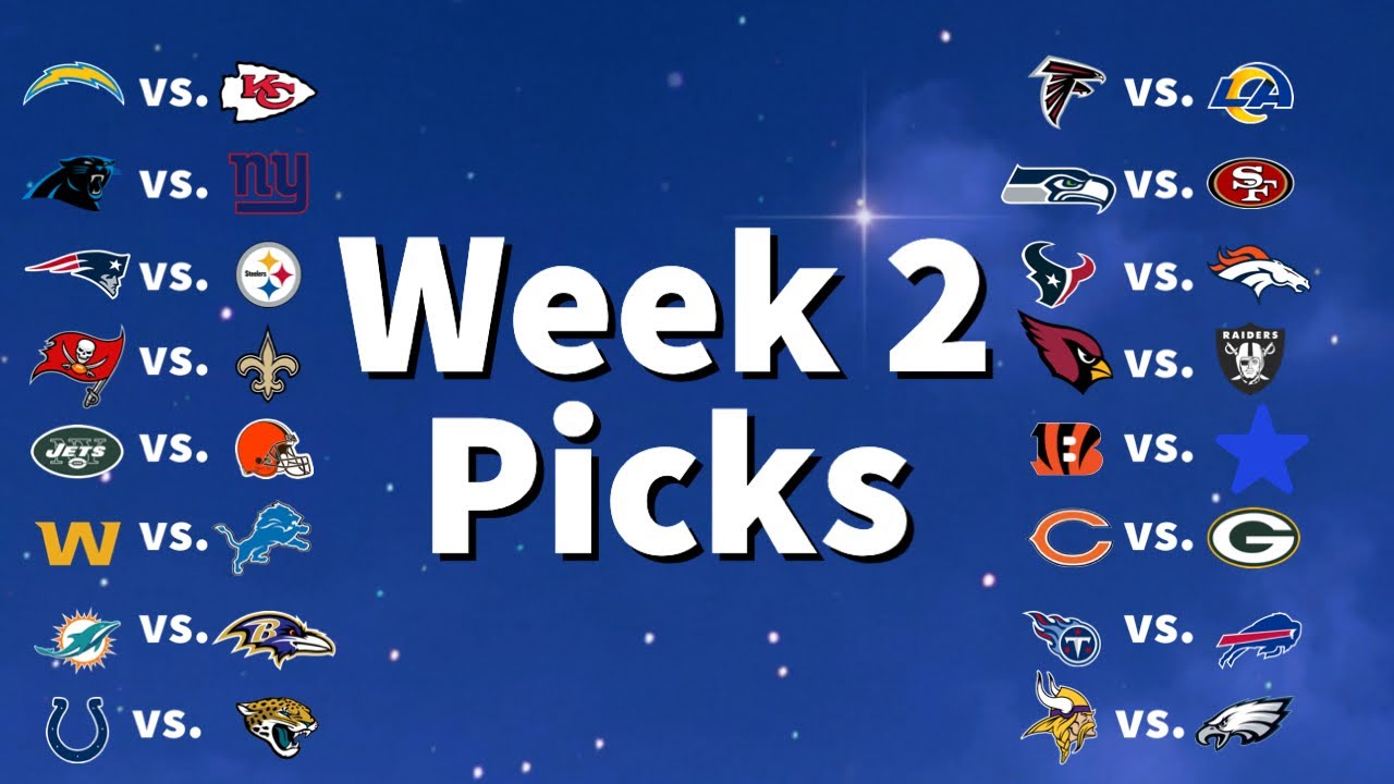 NFL Week 2 Predictions 2022 - NFL Week 2 Picks - YouTube