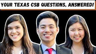 Answering the Most Commonly Asked Questions About TEXAS CSB