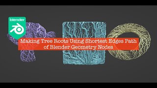 LIVENODING Geometry Nodes Shortest Edges Paths Node Tree Roots