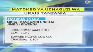 UCHAGUZI TANZANIA: Tazama baadhi ya matokeo ya uchaguzi mkuu