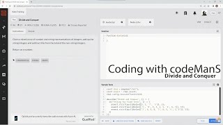 Codewars 7 kyu Divide and Conquer JavaScript