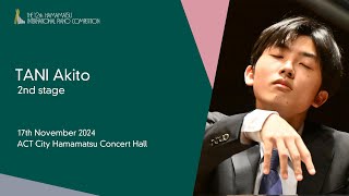 TANI Akito / Second Stage, the 12th Hamamatsu International Piano Competition