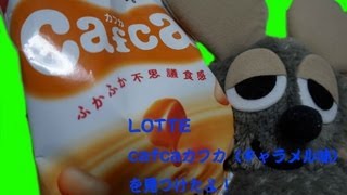 LOTTE cafcaカフカ（キャラメル味）を見つけたよ！