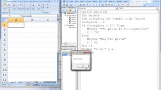 Excel VBA Topic 6.3 - If-Then-Else Structures