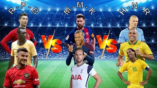 Beckham-Ronaldo-Pele 🆚 Kane-Messi-Mbappe 🆚 Haaland-Nazario-Ronaldinho / ULTIMATE Comparison💪