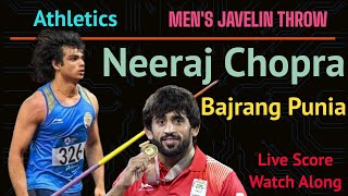 Neeraj Chopra Tokyo Olympics Live Watchalong Athletics Men's Javelin Throw Final Match Live Score