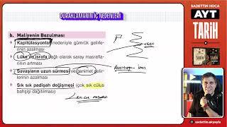 AYT TARİH (20. GÜN) XVII. Yüzyıl Osmanlı Devleti Duraklama Dönemi  - Sadettin Akyayla