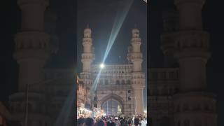 చార్మినార్ నైట్ వ్యూ చూశారా... #charminar #hyderabad #plague