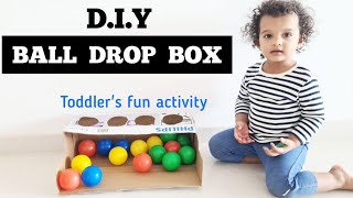 DIY Ball Drop Box | Montessori At Home | Kids Videos |Fine Motor Skills | Babies & Toddlers Fun Play