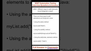 JAVA : Different ways to add elements to an ArrayList in Java?
