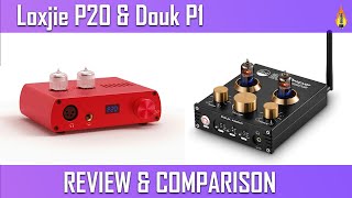 Loxjie P20 Fully Balanced Tube Amp and Douk Audio P1 Bluetooth Tube Amp. $100 and mostly worth it..