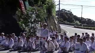 2015富賀神社大祭　平山橋受渡し