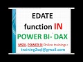 EDATE Function in Power BI | DAX EDate Function