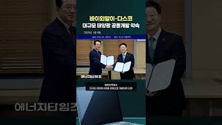 바이아알이-다스코, 태양광 공동개발 약속