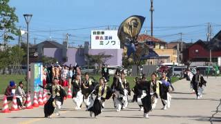 おみが和よさこい会“和気藹藹”／メインパレード会場／かみす舞っちゃげ祭り2015（本祭）