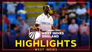 Highlights | West Indies v England | Bairstow Fights Back After Roach Beauties | 1st Apex Test Day 1