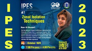 IPES - Seventh Training Lecture - Zonal Isolation Techniques .